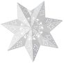 Leena metallitähti valkoinen 30 cm