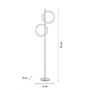 Mini-Ritus LED lattiavalaisin hopea