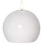 Flamme Shine LED-pallokynttilä valkoinen