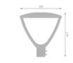 Pylväsvalaisin Urban Lantern Value 29W CCT PS SYM harmaa