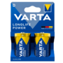 VARTA Long Life Power paristo D 1,5V 2kpl