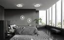 Wheels LED plafondi Ø 40 cm matta valkoinen