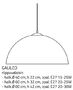 Fosto Design Galileo Ø 80 opaalinvalkea riippuvalaisin