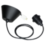 Valaisinkaluste PVC E27 1,2m musta
