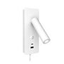 Gent USB-A+C Surface seinävalaisin valkoinen