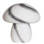 Mira Mushroom pöytävalaisin valkomusta